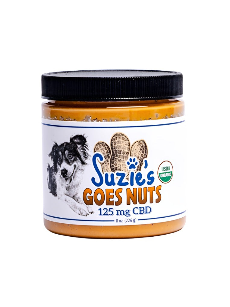 125 mg CBD Peanut Butter for Dogs Suzie's Pet Treats