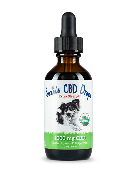 1000 mg CBD Tincture for Dogs | Suzie's Pet Treats