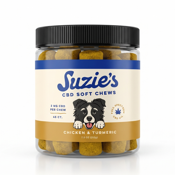 2 mg CBD Soft Chews for Dogs - 45 Count | Suzie's Pet Treats