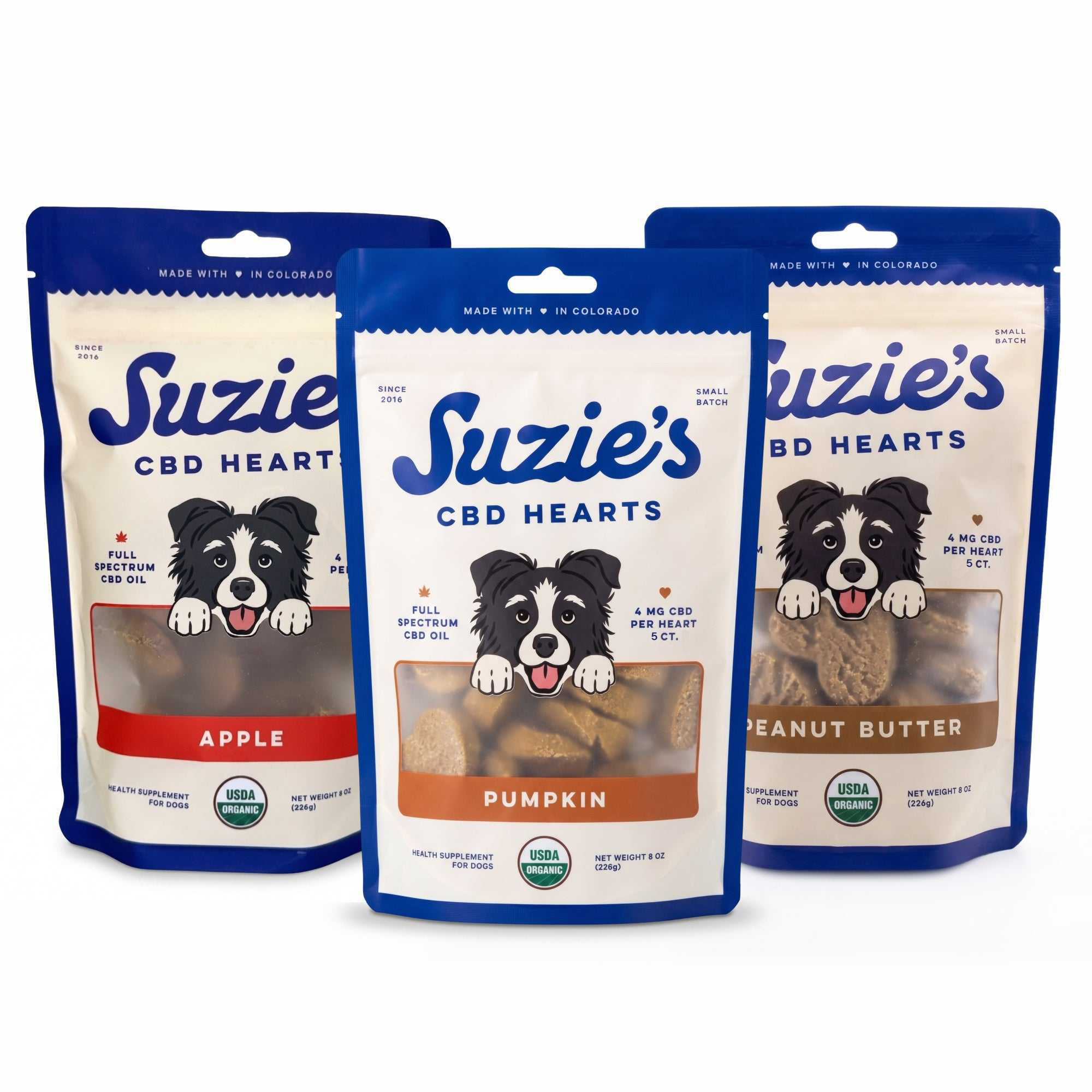 Suzie's CBD Hearts - Sampler Trio