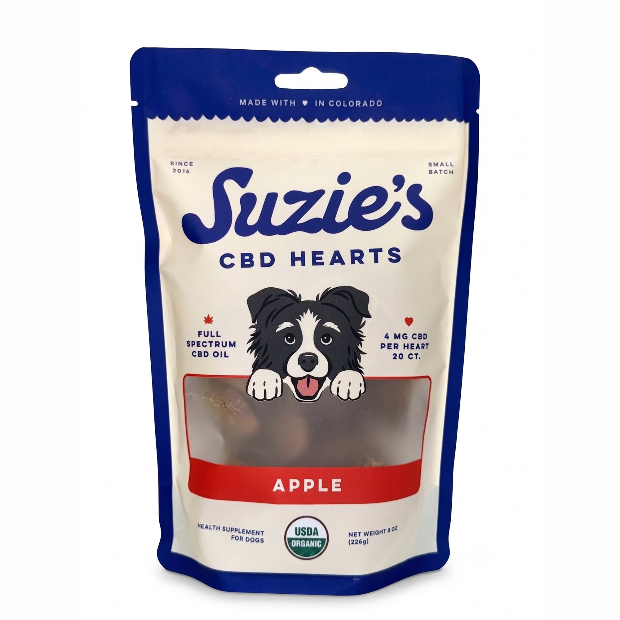 4 mg CBD Dog Treat Hearts