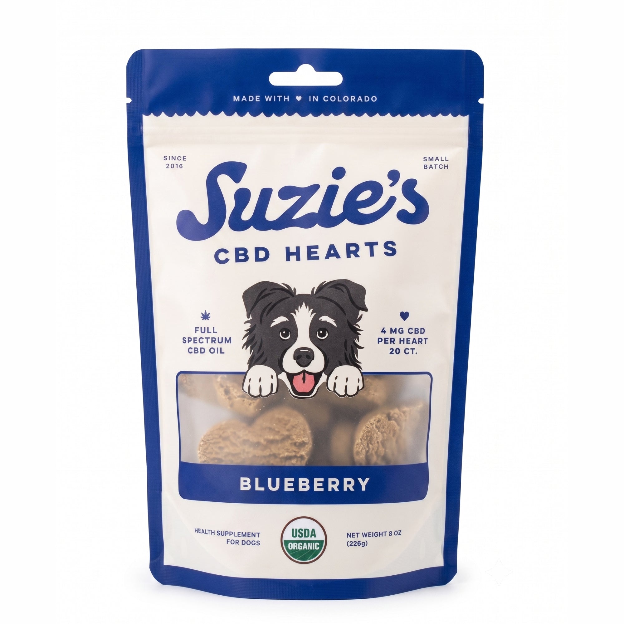 4 mg CBD Dog Treat Hearts