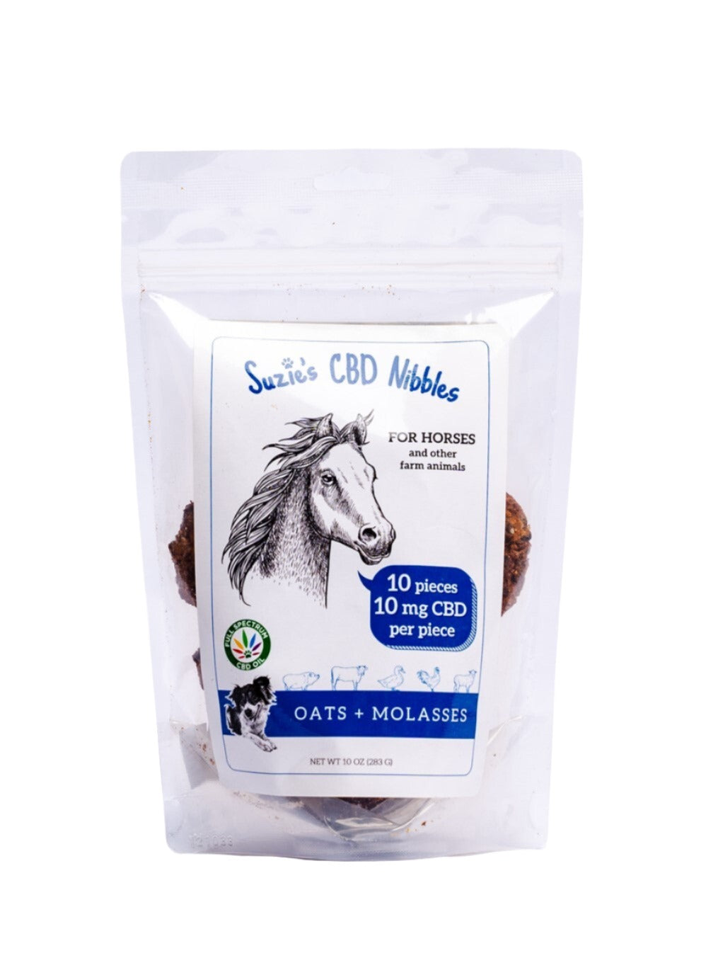 10 mg CBD Nibbles for Horses (10 count)