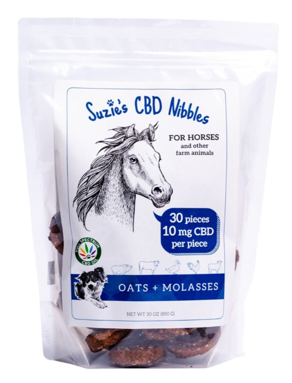 10 mg CBD Nibbles for Horses (30 count)