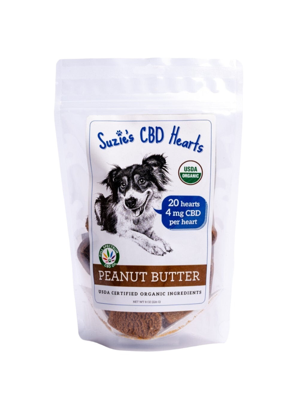 Suzie's 4mg CBD Hearts - Peanut Butter