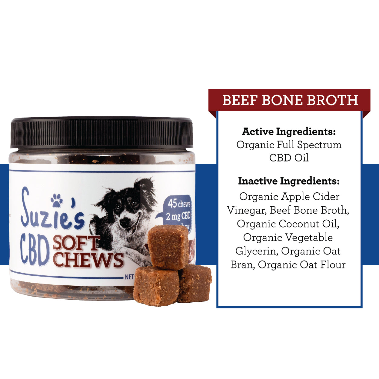 Suzie's 2 mg CBD Soft Chews