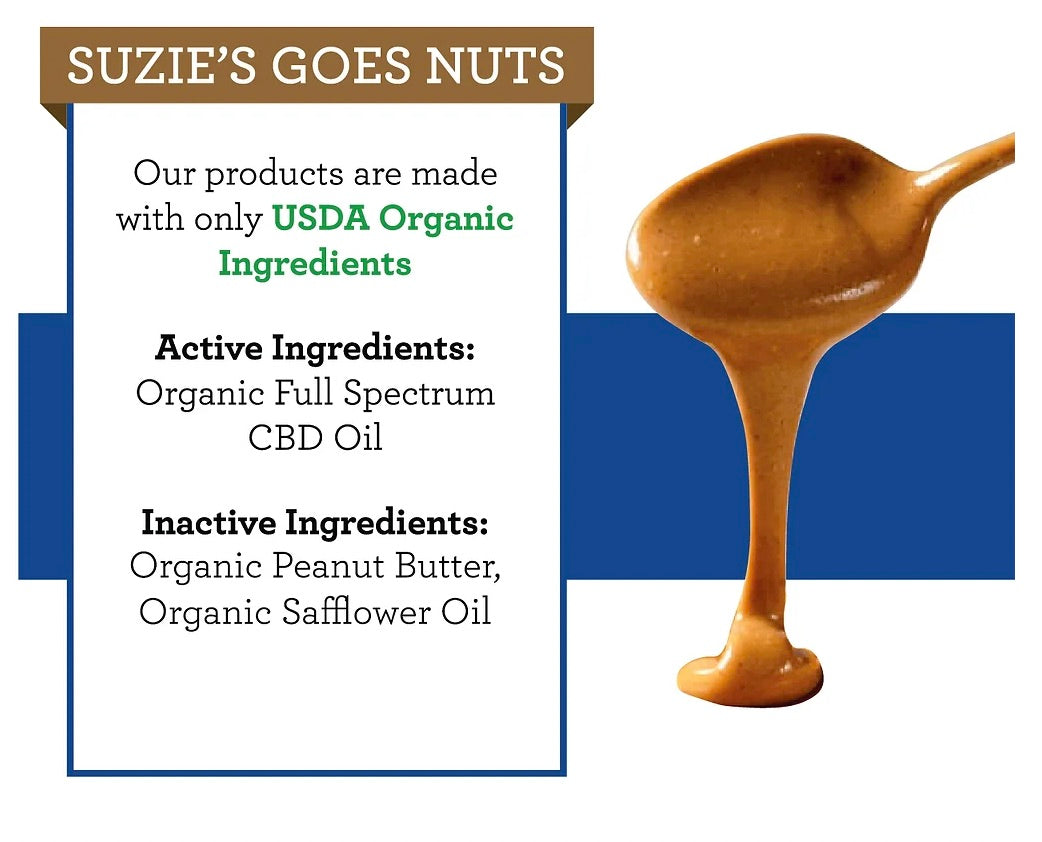 Suzie's Goes Nuts - 125 mg CBD Peanut Butter for Dogs