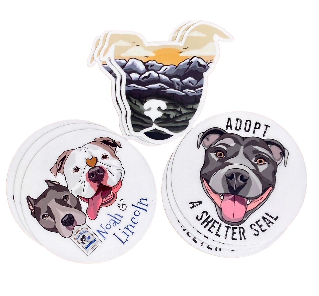 Bully Breed Dog Sticker Pack (feat. Noah & Lincoln)